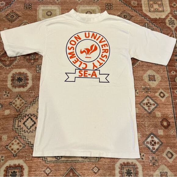 Vintage Clemson University Semester at Sea Tee Shirt - Picture 1 of 6